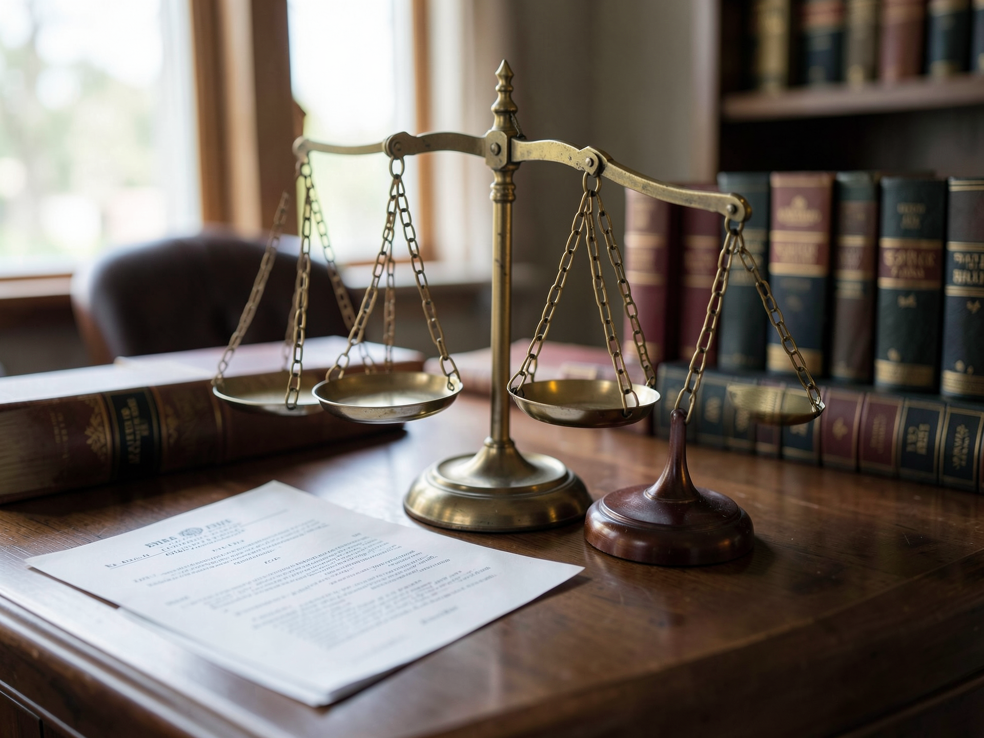 Balanța justiției și documente juridice