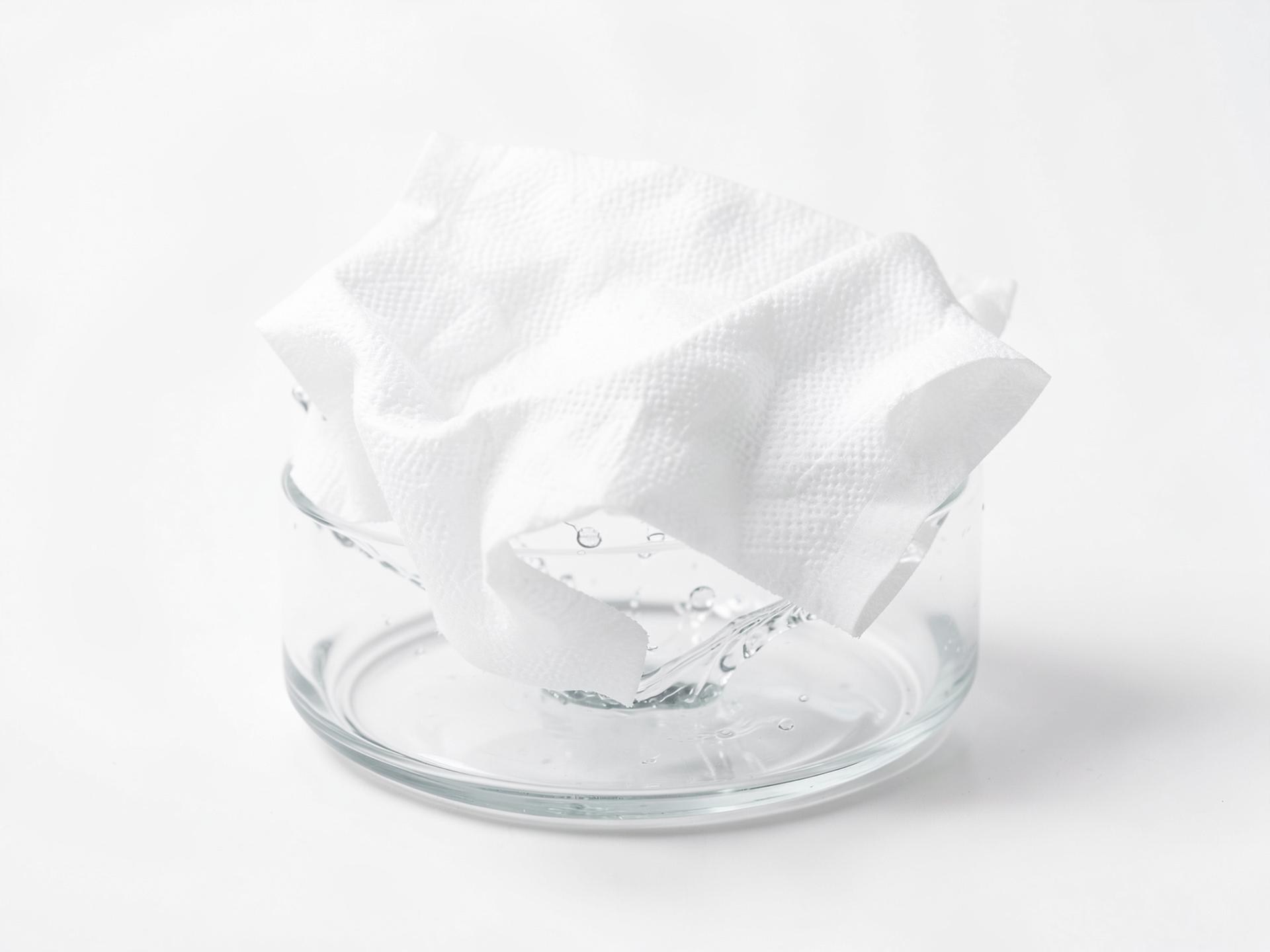 Șervețea comprimată din bambus care se extinde în apă